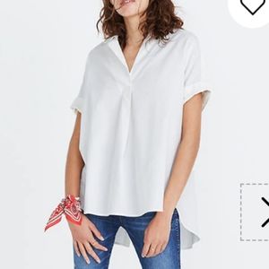 White collar madewell blouse